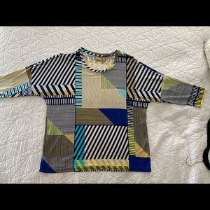 CHICO'S sz 2 3/4 sleeve top